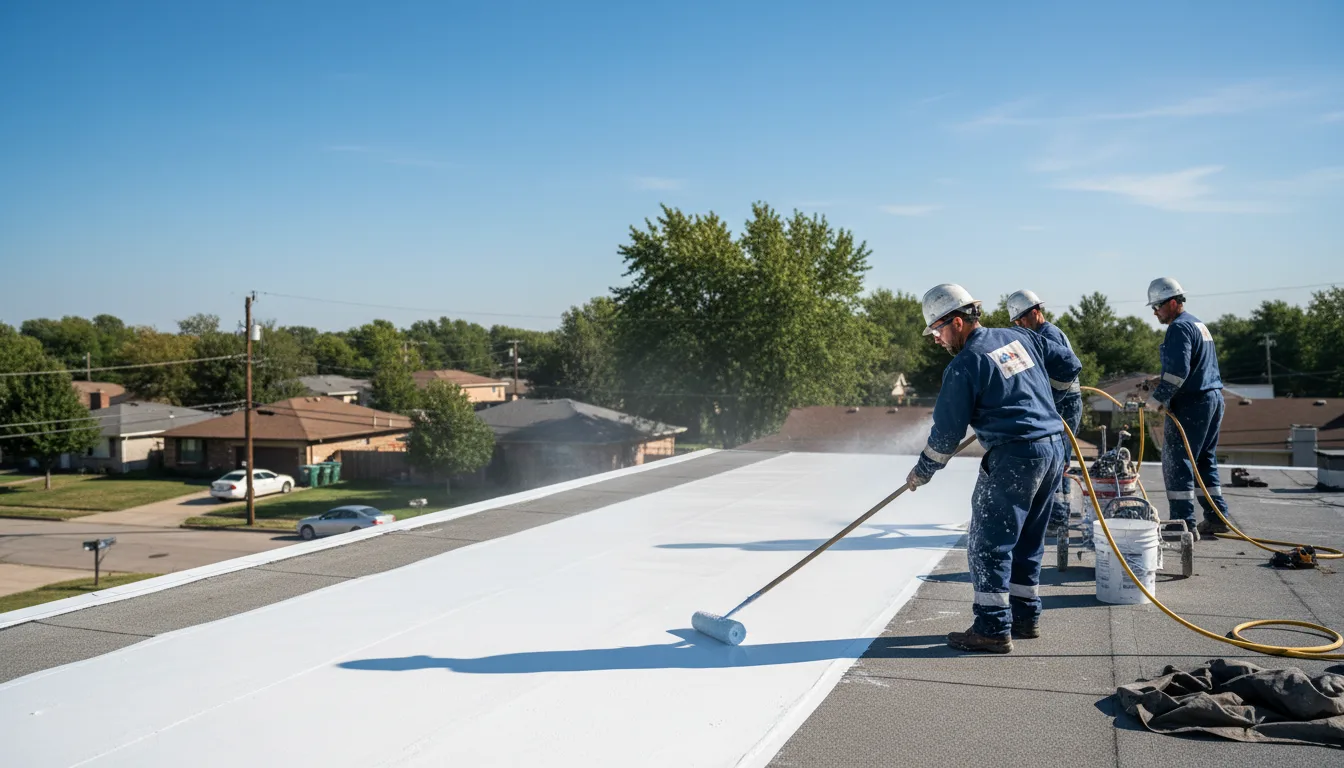 Commercial roof coating in Burlington Flats, NY near me